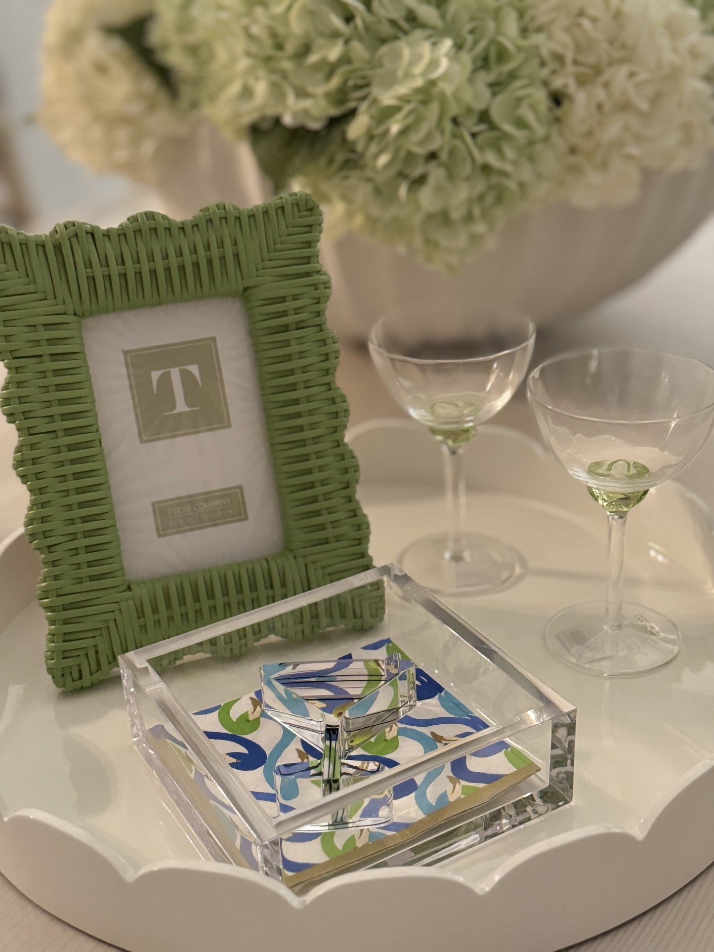 Porte-serviettes à cocktail Martini
