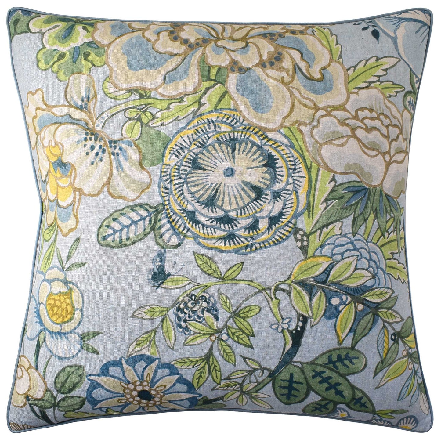 Coussin en lin Jardin de pivoines