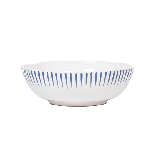 Bol Sitio Stripe Coupe - Bleu de Delft (lot de 4)