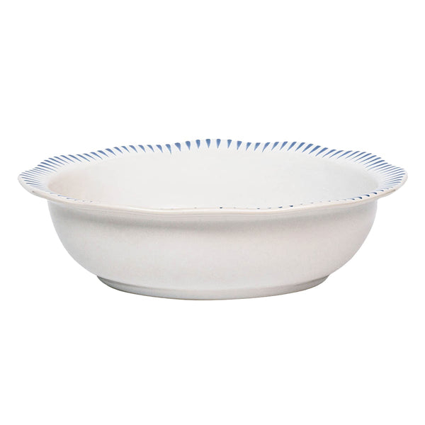 Bol de service Sitio Stripe 12 pièces - Bleu de Delft