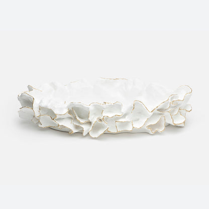 Plateau Coco - Blanc/Or