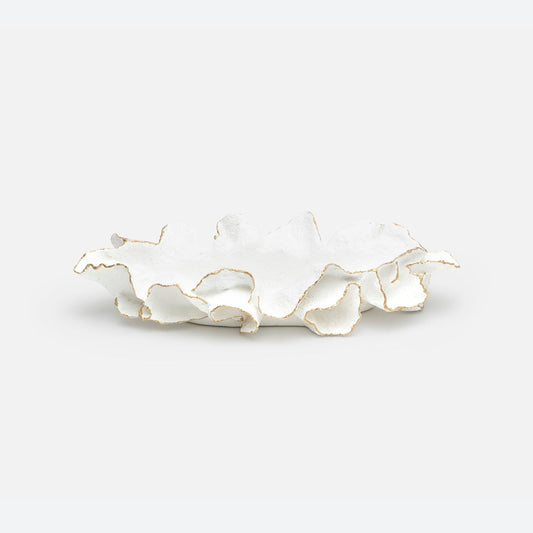 Plateau Coco - Blanc/Or
